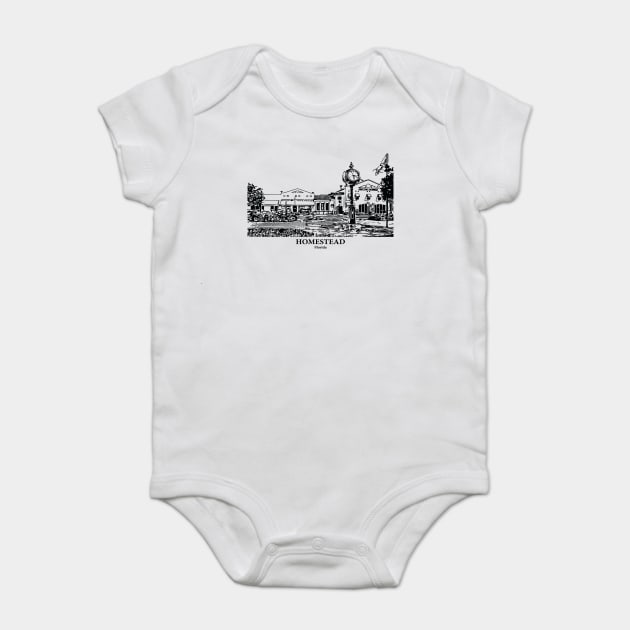 Homestead - Florida Baby Bodysuit by Lakeric